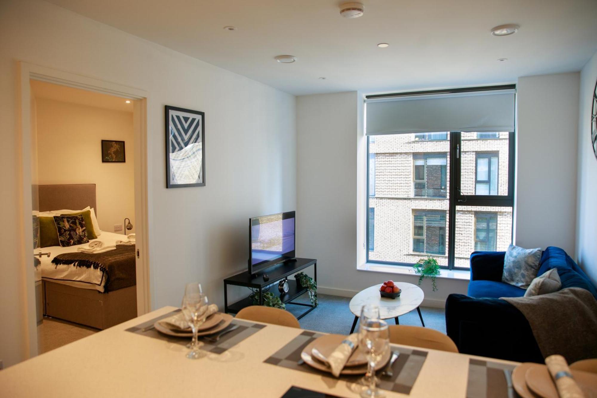 מנצ'סטר Trafford Suite Modern 1 Bed With Cinema Room מראה חיצוני תמונה
