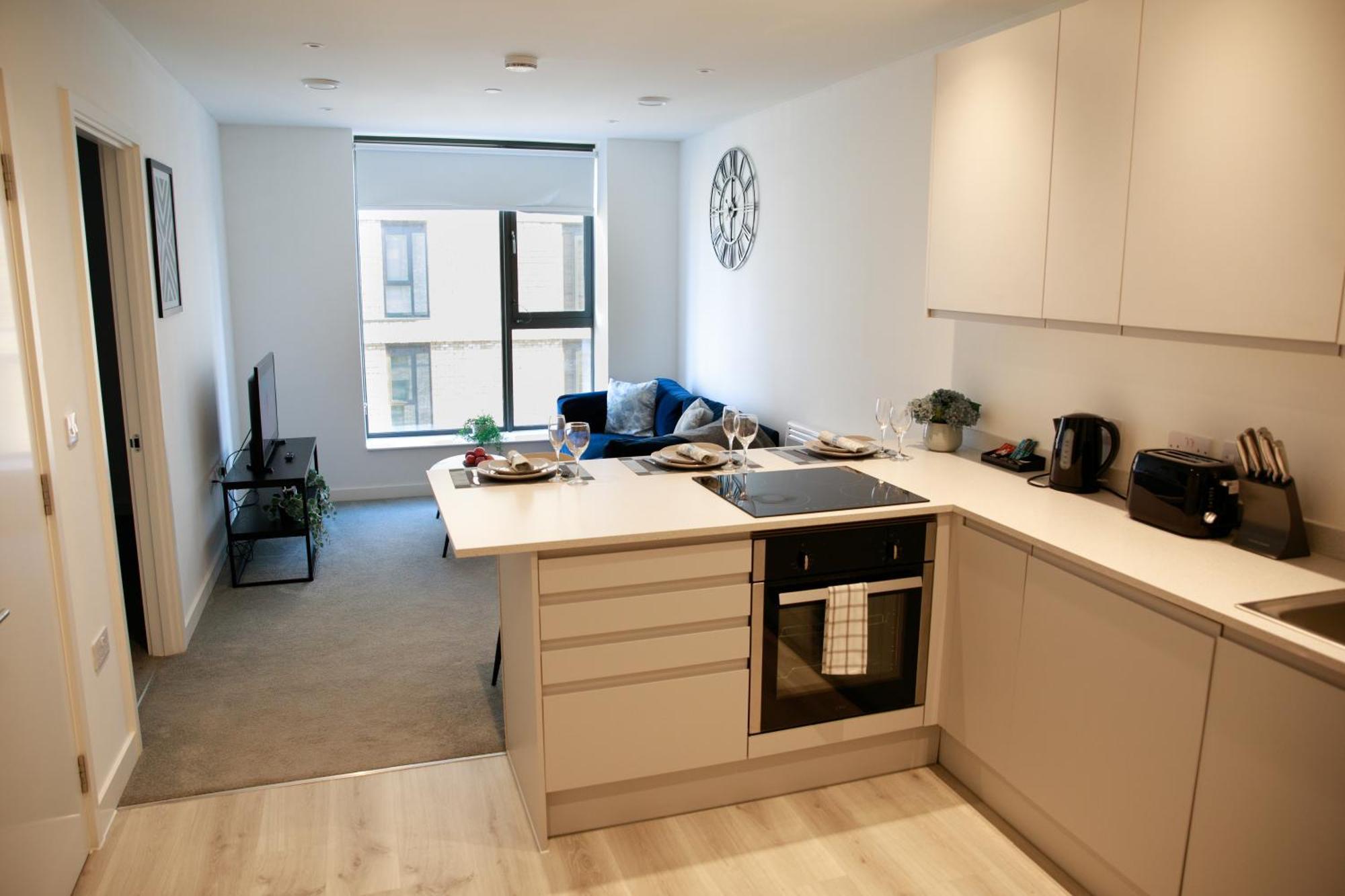 מנצ'סטר Trafford Suite Modern 1 Bed With Cinema Room מראה חיצוני תמונה